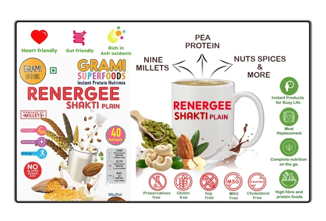 plant-based protein drink with nuts and flax seeds