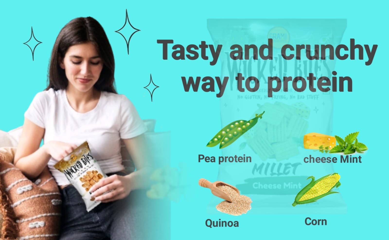 Oil free quinoa snack for weight loss