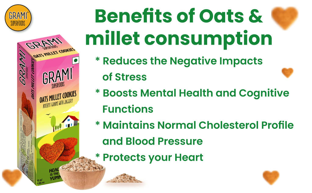 gluten free oats millet cookies