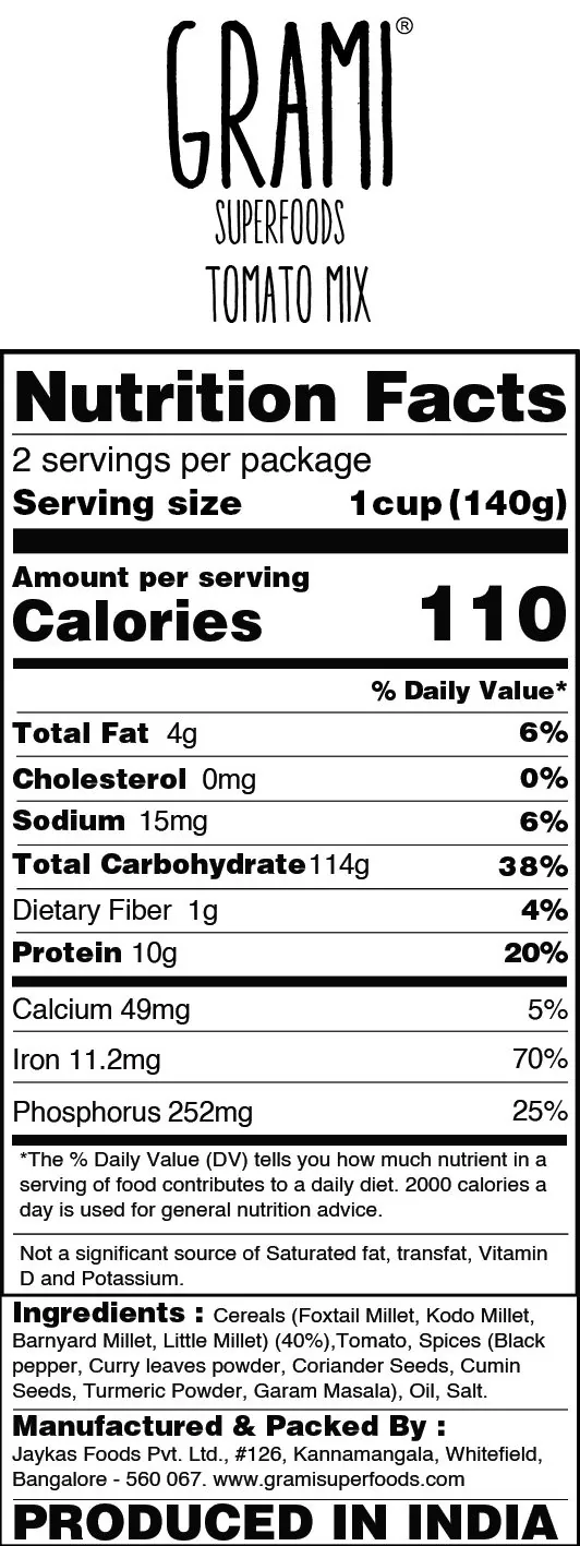 Nutrition Info 25