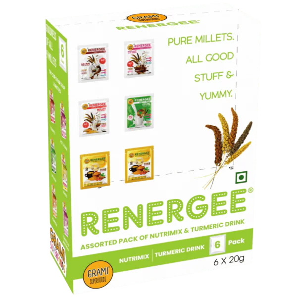 Assorted pack of nutrimix turmeric drink