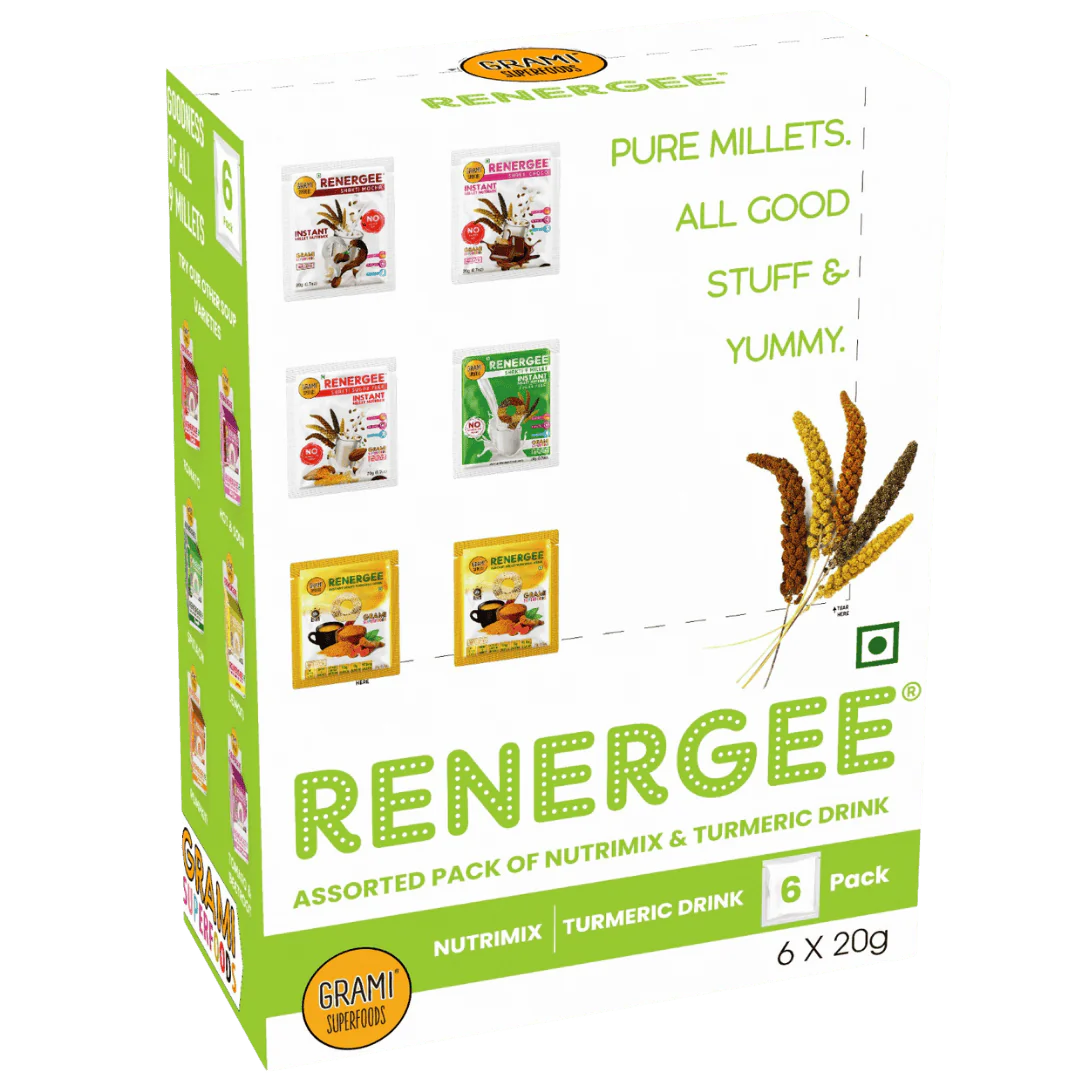 Assorted pack of nutrimix turmeric drink