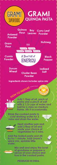 Quinoa pasta Cooking